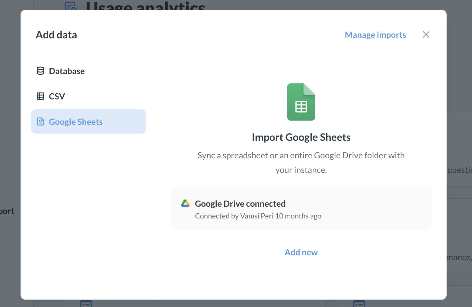 Sync Google Sheets