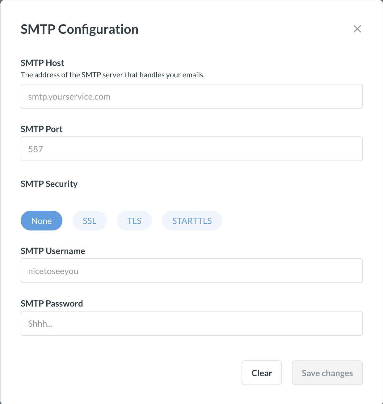 Email Credentials