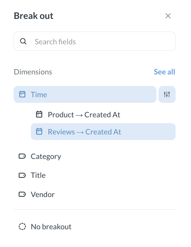 Metrics explorer time bucket