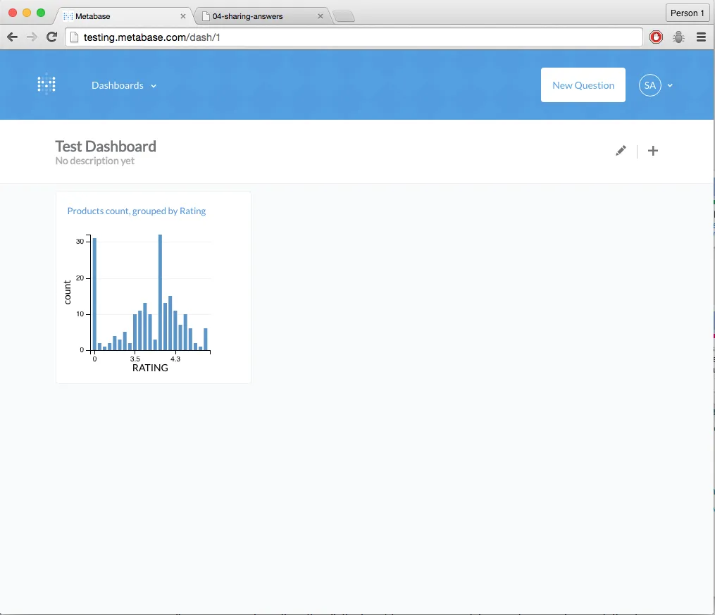 First Dashboard