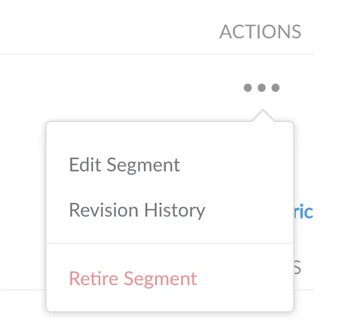Segment Actions