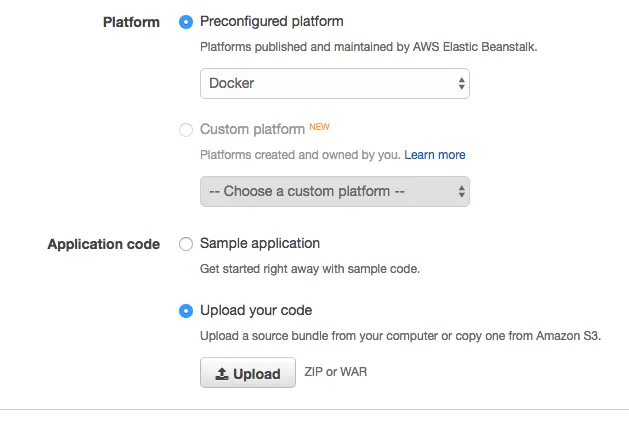 Elastic Beanstalk Base Configuration