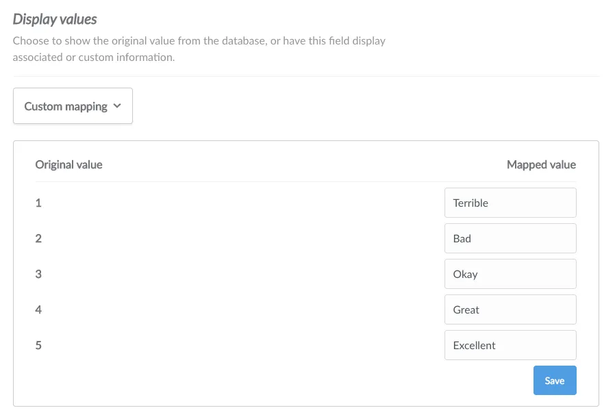 Remapping form