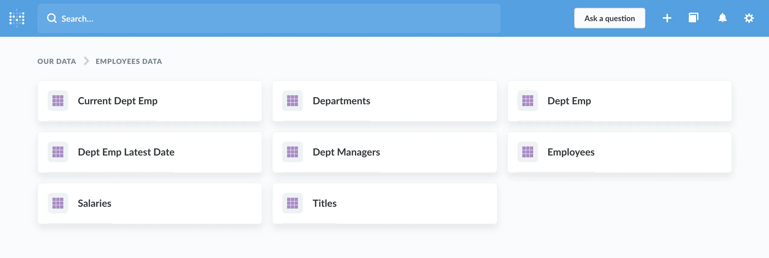 Browse data