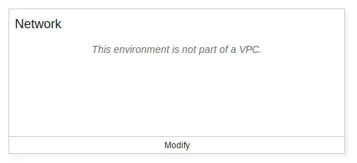 Elastic Beanstalk VPC Entry