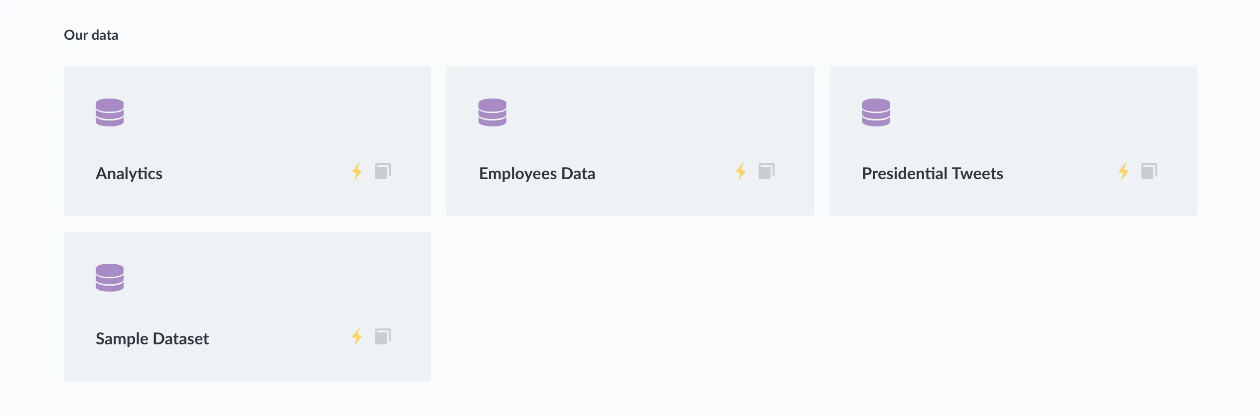Our data