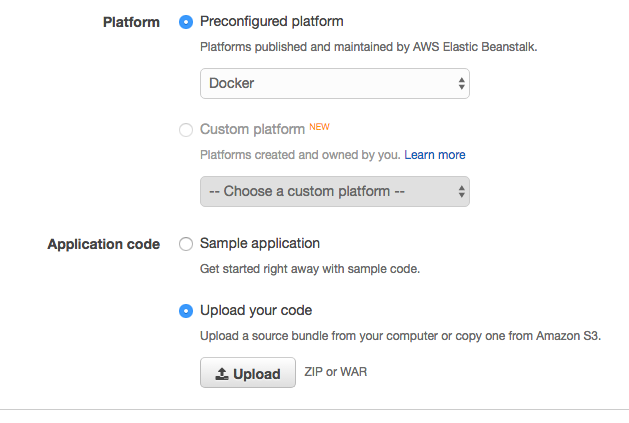 Elastic Beanstalk Base Configuration