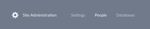 Admin menu