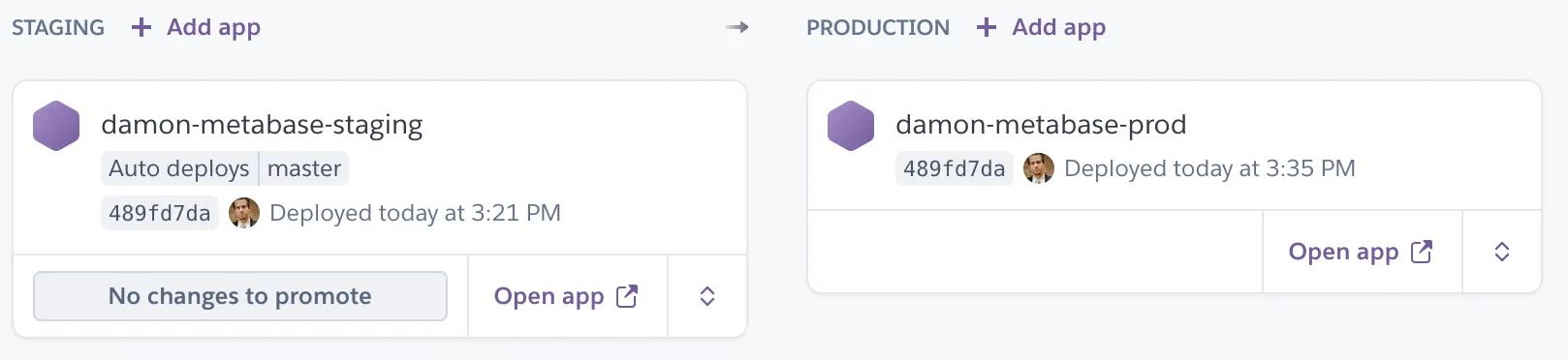 Heroku Pipeline image