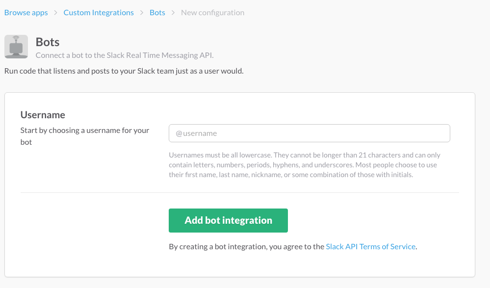 Slack API Auth