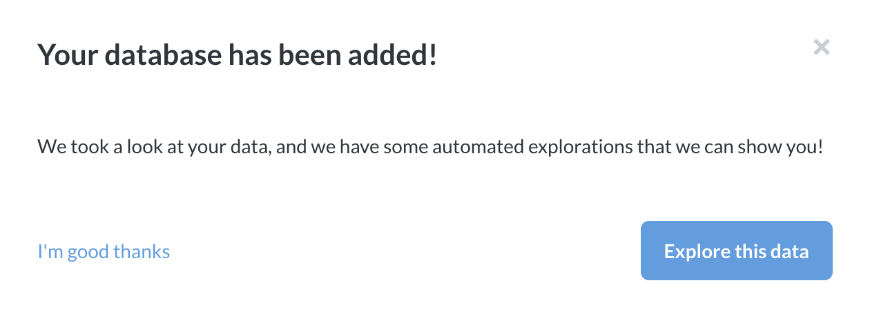Database added