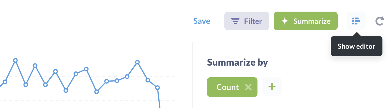 Show editor