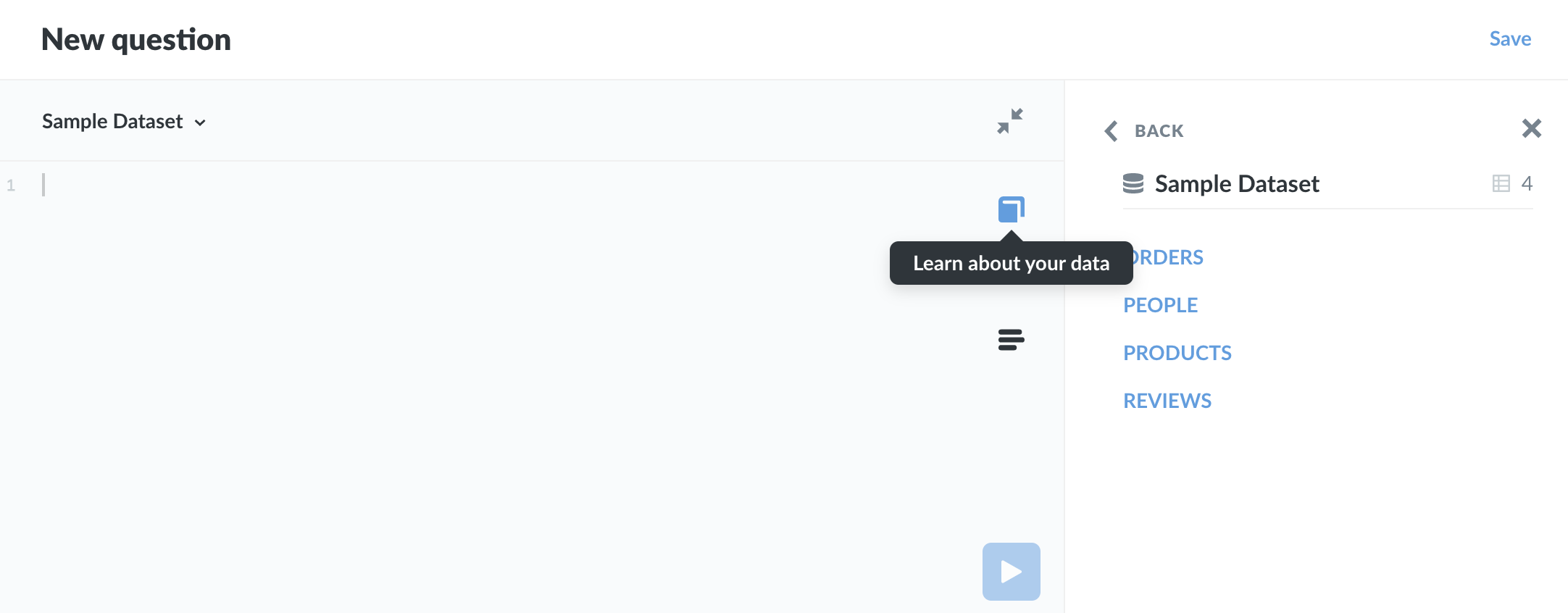 Learn about your data in the SQL editor