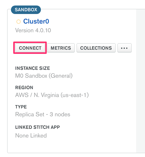 Your cluster Your cluster screengrab