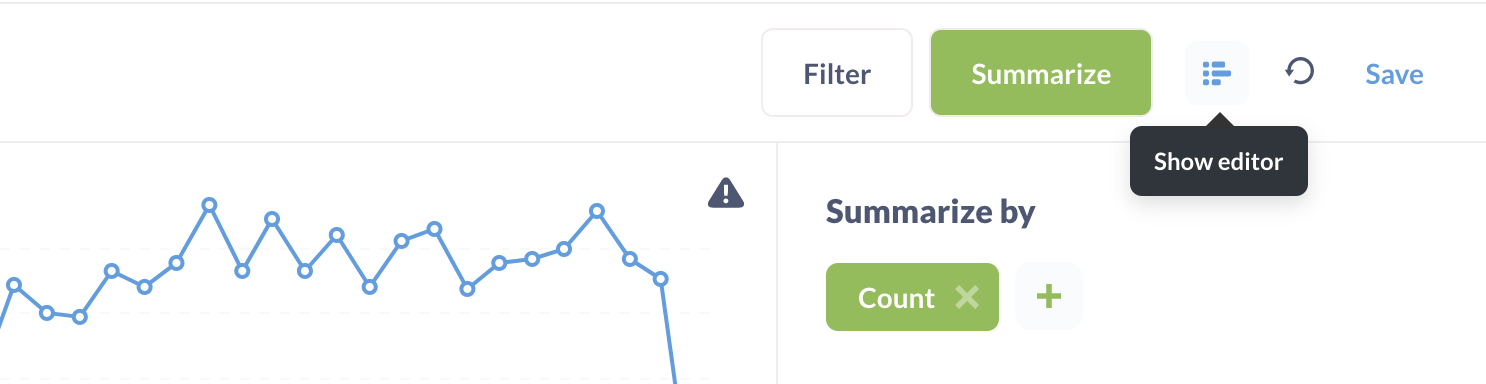 Show editor